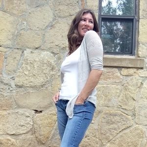 Sweet N Sinful Gray Open Mesh Sweater